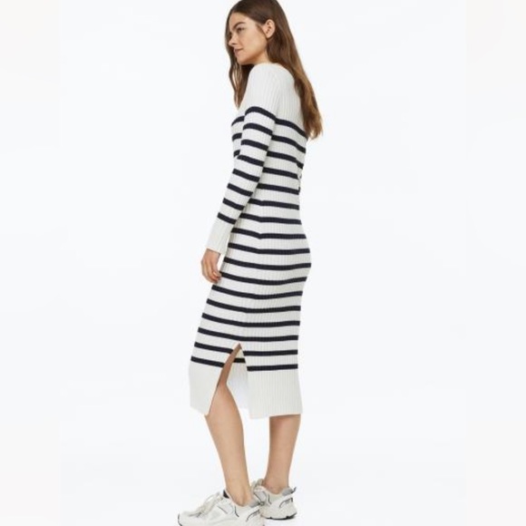 H&M STRIPED KNIT DRESS - Picture 3 of 9